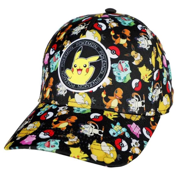 Pokemon Character Adjustable SnapBack Baseball Hat - Picture 1 of 10